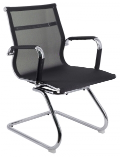 Кресло для посетителей Everprof Opera CF сетка Черный