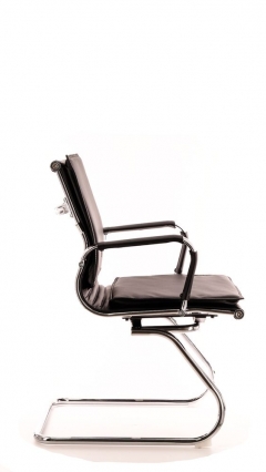 Кресло для посетителей Everprof Nerey CF экокожа Черный