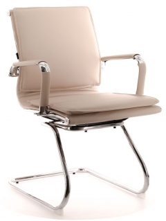 Кресло для посетителей Everprof Nerey CF экокожа Бежевый