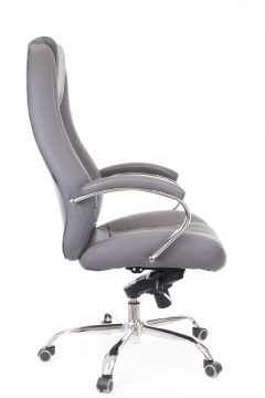 Кресло руководителя Everprof Drift M кожа Серый