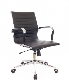 Кресло для персонала Everprof Leo T экокожа Черный