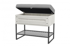 Банкетка 600 Любимый дом Сидней ЛД 672.060.000 Дуб Крафт Белый Серый