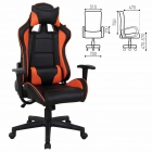 Кресло компьютерное BRABIX BRABIX GT Racer GM-100 Черный-оранжевый