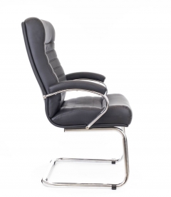 Кресло для посетителей Everprof Everprof Orion CF Кожа Черный