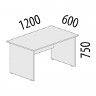 Стол рабочий Витра Альфа 64.19 Дуб Кронберг