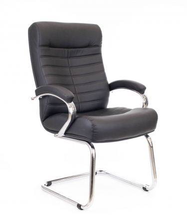 Кресло для посетителей Everprof Everprof Orion CF Экокожа Черный
