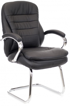 Кресло для посетителей Everprof Everprof Valencia CF Экокожа Черный