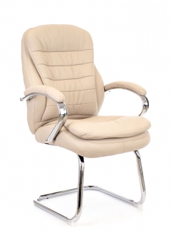 Кресло для посетителей Everprof Everprof Valencia CF Экокожа Бежевый