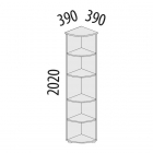 Стеллаж угловой Витра Альфа 64.49 Дуб Кронберг
