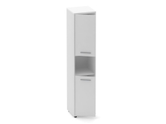 Шкаф 4 узкий закрытый, с нишей Персона Грата Deka 10.19.12Л Белый