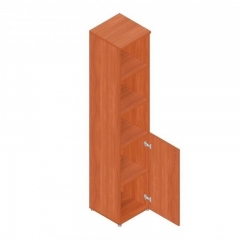 Шкаф для документов узкий с тонированными стеклами Альтерна Р.П-2СТ Дуб Кронберг