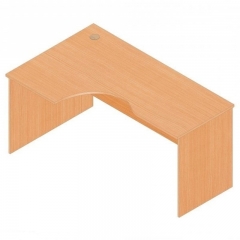 Стол компьютерный угловой Альтерна Р.СКУ-16 левый Дуб Кронберг