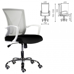 Кресло для персонала BRABIX BRABIX Wings MG-306 Серый-черный