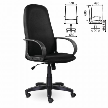 Кресло офисное BRABIX BRABIX Praktik EX-279 ткань E Черный