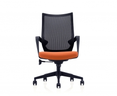 Кресло офисное Норден Спэйс LB Черный/Оранжевый