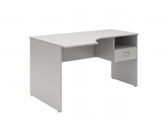 Стол письменный левый Skyland SET140-1 L c подвесной тумбой Белый