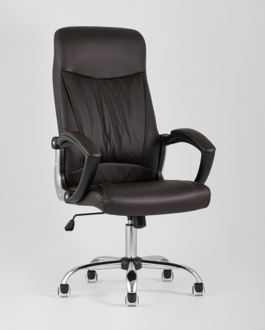 Кресло руководителя Stool Group TopChairs Tower Коричневое