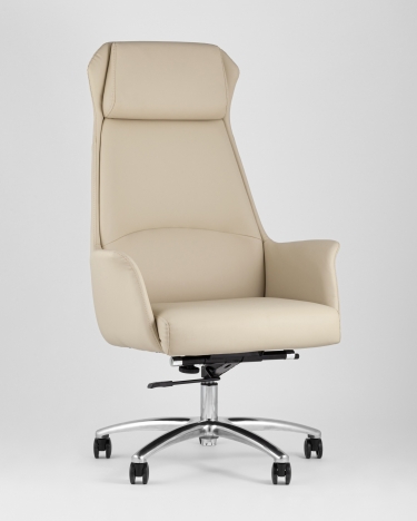 Кресло руководителя Stool Group TopChairs Viking Бежевое