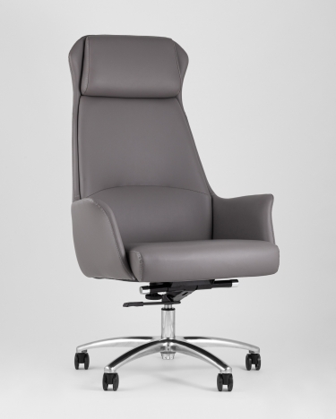 Кресло руководителя Stool Group TopChairs Viking Серое