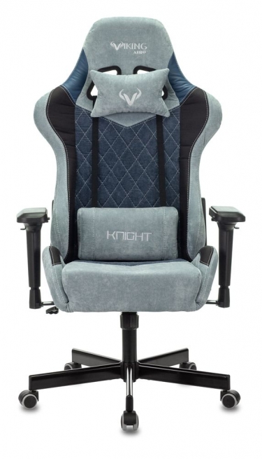 Кресло игровое Zombie Бюрократ VIKING 7 KNIGHT BL FABRIC Синий