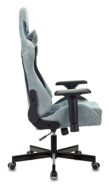 Кресло игровое Zombie Бюрократ VIKING 7 KNIGHT BL FABRIC Синий