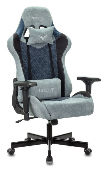 Кресло игровое Zombie Бюрократ VIKING 7 KNIGHT BL FABRIC Синий