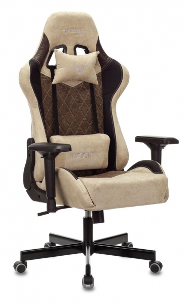 Кресло игровое Zombie Бюрократ VIKING 7 KNIGHT BR FABRIC Коричневый