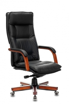 Кресло руководителя Бюрократ Бюрократ T-9927WALNUT/BLACK