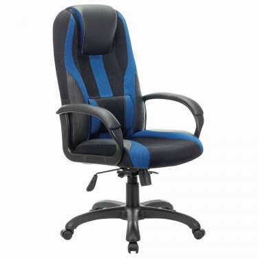 Кресло игровое BRABIX BRABIX PREMIUM Rapid GM-102 Черный-синий