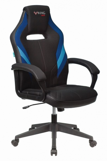 Кресло игровое Zombie Бюрократ VIKING 3 AERO BLUE
