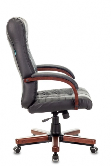 Кресло руководителя Бюрократ Бюрократ KB-10WALNUT/B/LEATH