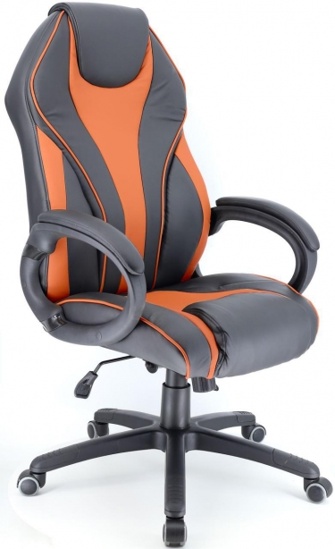 Геймерское кресло Everprof Everprof Wing Экокожа Оранжевый