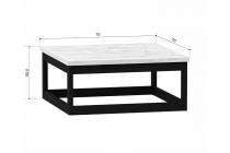 Стол журнальный 700 Техно Любимый дом ЛД.678.240.000 Дуб золотой