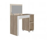 Стол туалетный Стиль Мадлен 03 Дуб сонома светлый Ясень белый Серебро