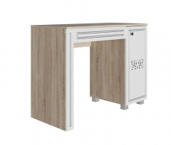 Стол туалетный Стиль Мадлен 03 Дуб сонома светлый Ясень белый Серебро