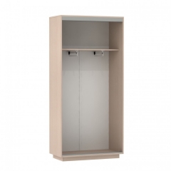 Шкаф-купе двухдверный Е1 Экспресс Мини дуб молочный/дуб молочный