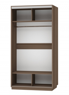 Шкаф-купе двухдверный Е1 Экспресс Хит Элемент 1200x2200h Ясень шимо темный