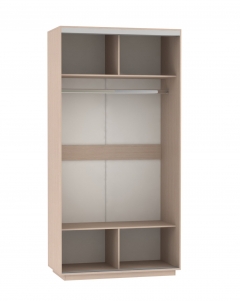 Шкаф-купе двухдверный Е1 Экспресс Хит Элемент 1200x2200h Дуб сонома