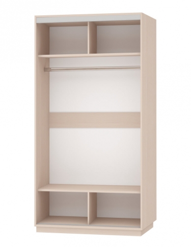 Шкаф-купе двухдверный Е1 Экспресс Хит Элемент 1200x2200h Белый снег