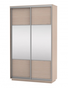 Шкаф-купе двухдверный Е1 Экспресс Хит Комби Дуб молочный