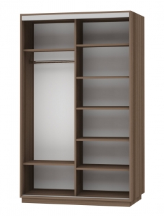 Шкаф-купе двухдверный Е1 Экспресс Дуо Экспенс 1400х2200h Ясень шимо тёмный