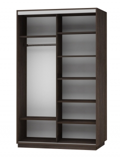 Шкаф-купе двухдверный Е1 Экспресс Дуо 1400х2200h Сакура/Венге