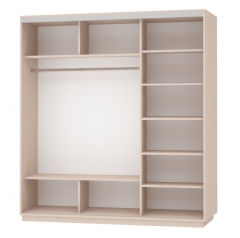 Шкаф-купе трехдверный Е1 Экспресс Трио Элемент 2100х2400h Дуб молочный