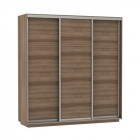 Шкаф-купе трехдверный Е1 Экспресс Трио Элемент 2100х2400h Ясень шимо тёмный