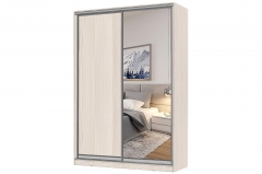 Шкаф-купе 2-х дверный Народная мебель Виктория 1600х584х2300, Бодега светлая 16ДЛДЗ-ПШ-Бс 310-357