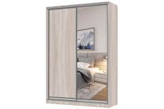 Шкаф-купе 2-х дверный Народная мебель Виктория 1600х584х2300, Ясень шимо светлый 16ДЛДЗ-ПЯ-Яшс 310-411