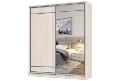 Шкаф-купе 2-х дверный Народная мебель Виктория 1800х584х2300, Бодега светлая 18ДЛЛЛДЗЗЗ-ЯППШ-Бс 310-938