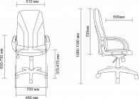 Кресло Китай AV 101 аналог Менежер, кож.зам. Шоколад
