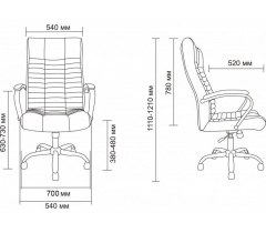 Кресло Китай AV 104 Аналог Атлант кож/зам бежевый