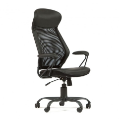 Кресло руководителя Китай AV 157 кожзам Черный
